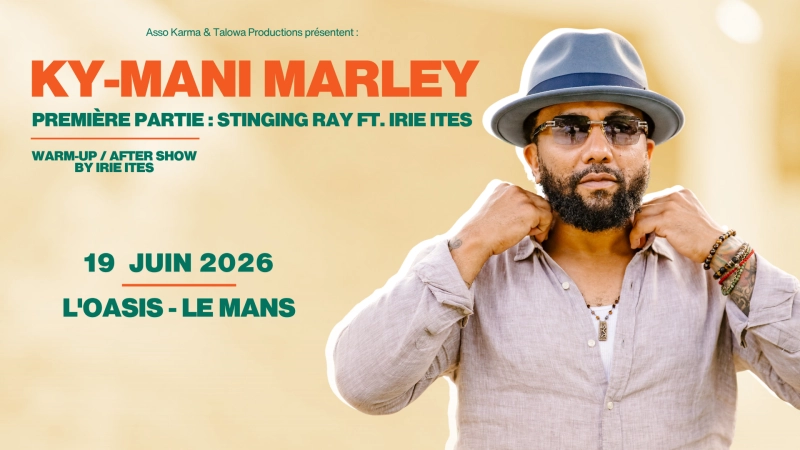 Ky-Mani Marley à L'oasis au Mans !